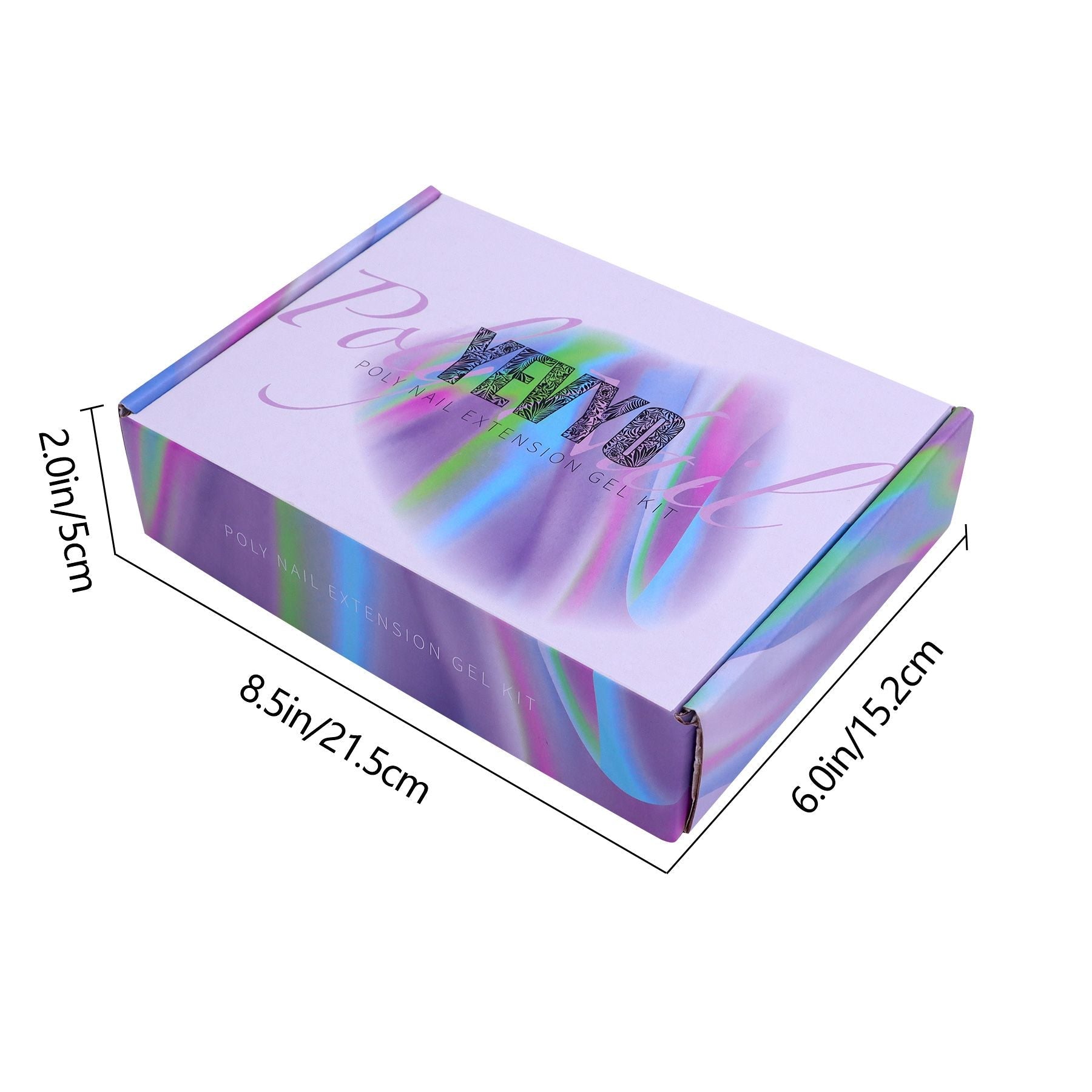 Poly Gel Nail Kit, Poly Nail Gel Kit with UV Lamp for Beginners with Everything, Gel Extension Nail Kit with Slip Solution