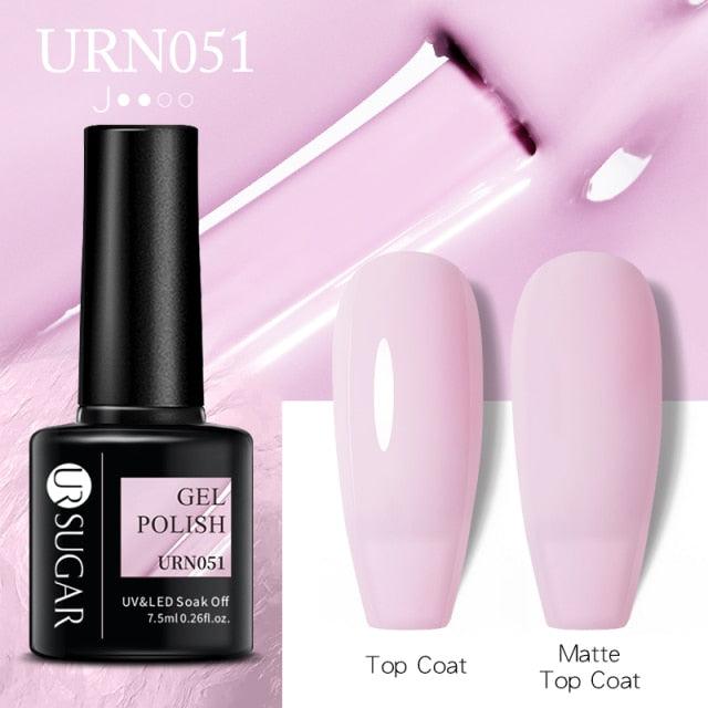New 2022 Pink Blue Gel Nail Polish UV Color Changing Elegant Luxury Glossy Nail Design For Womens
